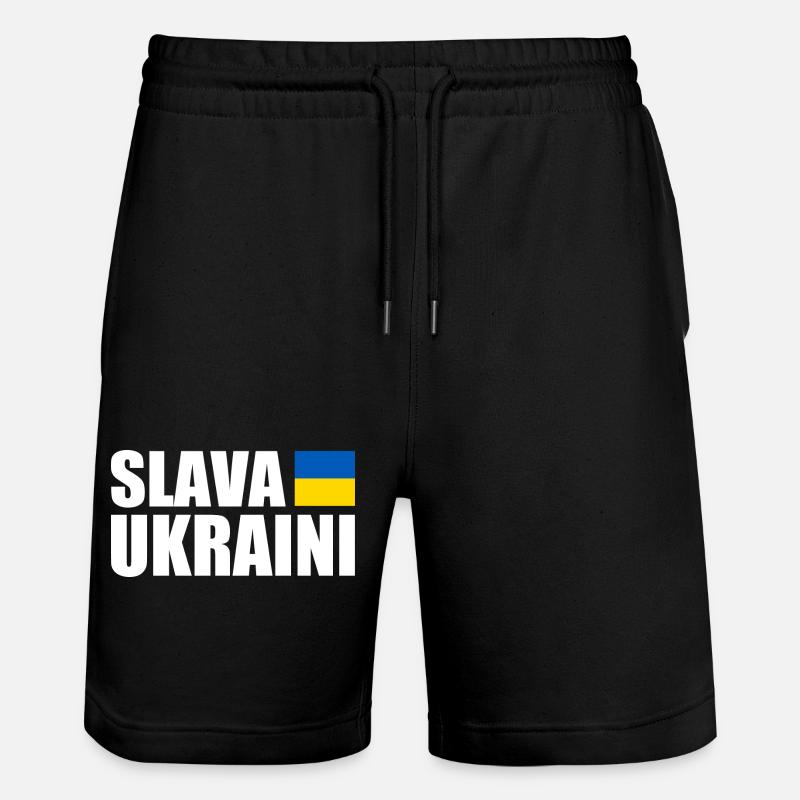 Slava ukraini - Short de jogging bio TRAINER Stanley/Stella unisexe - noir