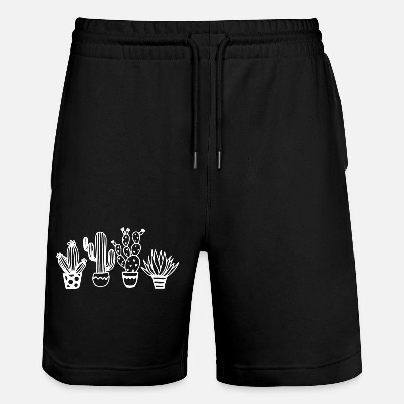 Amateurs de cactus - Nature - Durable - Cactus - Short de jogging bio TRAINER Stanley/Stella unisexe - noir