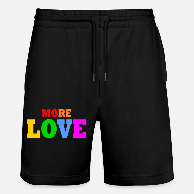 More love - Short de jogging bio TRAINER Stanley/Stella unisexe - noir