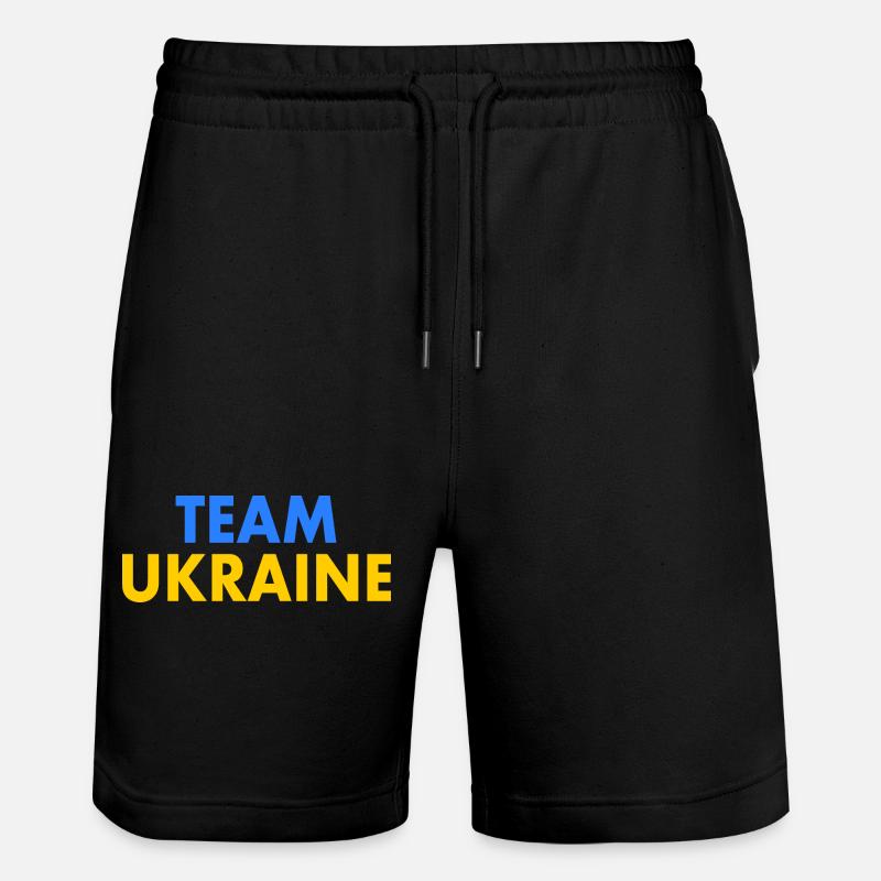 Team ukraine - Short de jogging bio TRAINER Stanley/Stella unisexe - noir