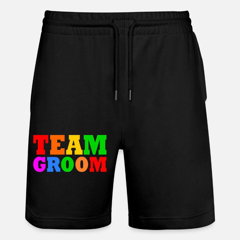 Team groom - Short de jogging bio TRAINER Stanley/Stella unisexe - noir