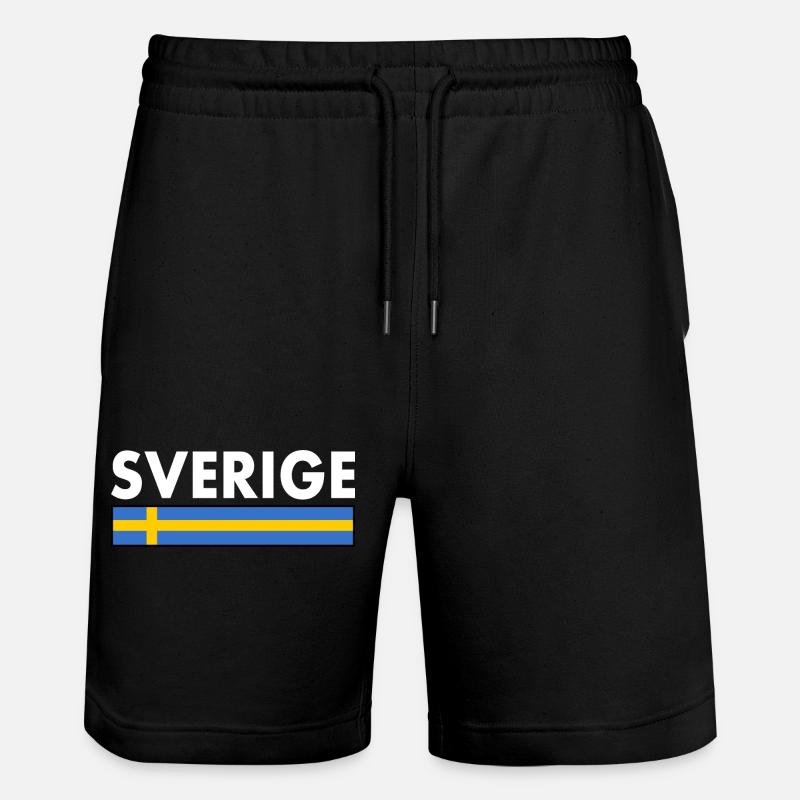 Sverige - Short de jogging bio TRAINER Stanley/Stella unisexe - noir