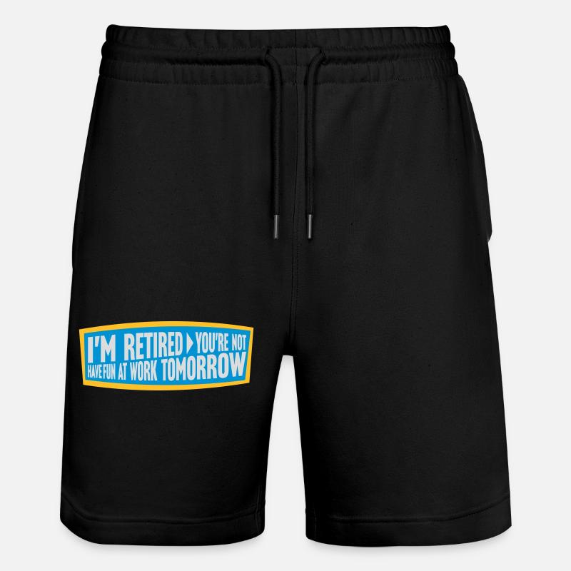 Amusez-vous au travail - Short de jogging bio TRAINER Stanley/Stella unisexe - noir