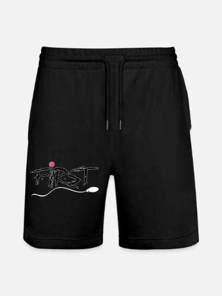 FIRST - Stanley/Stella Unisex Bio Joggingshorts Trainer - Schwarz