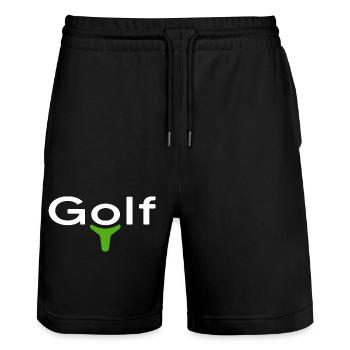 Golf Golf Golfer Golf Course Handicap - Short de jogging bio TRAINER Stanley/Stella unisexe - noir - Devant - Nik (191cm) & Marisol (170cm)