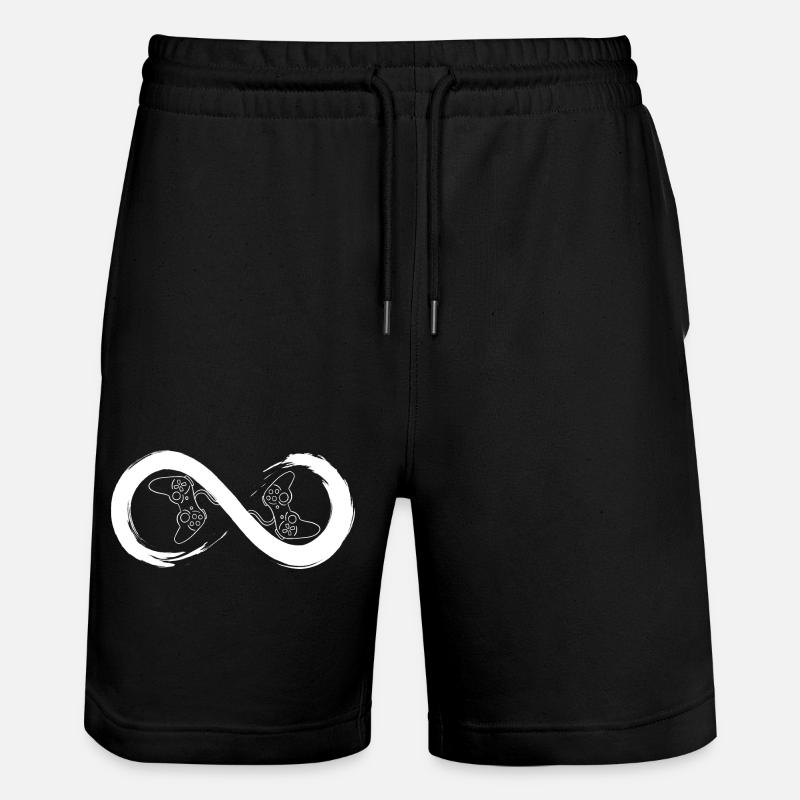 Infinite console - Stanley/Stella Trainer Unisex Organic Jogging Shorts - black
