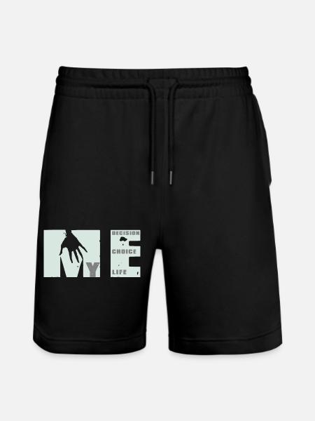 MEvolution: Choice, Decision, Life - Stanley/Stella Trainer Unisex Organic Jogging Shorts - black