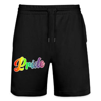 Pride, für Damen und Frauen - Stanley/Stella Unisex Bio Joggingshorts Trainer  - Schwarz - Vorne - Nik (191cm) & Marisol (170cm)
