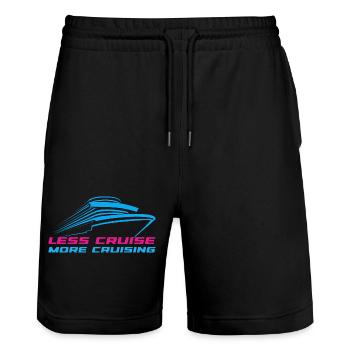 Cruise on the Loose. Less plan, more relaxation. - Stanley/Stella Trainer Unisex Organic Jogging Shorts - black - Front - Nik (191cm) & Marisol (170cm)