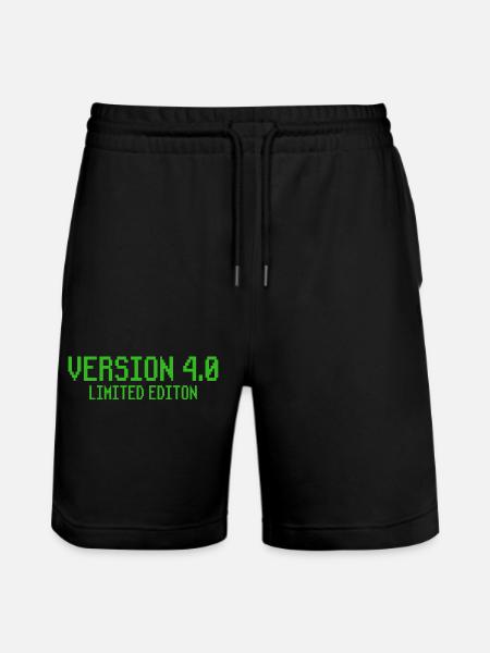 40th Birthday Gift Gamer - Stanley/Stella Trainer Unisex Organic Jogging Shorts - black