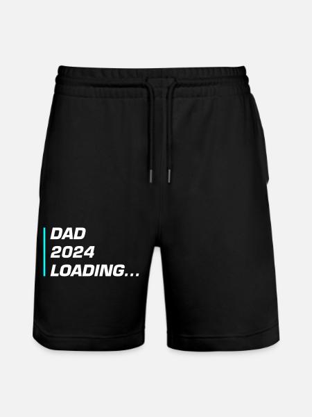 Dad 2024 Loading Papa - Stanley/Stella Trainer Unisex Organic Jogging Shorts - black