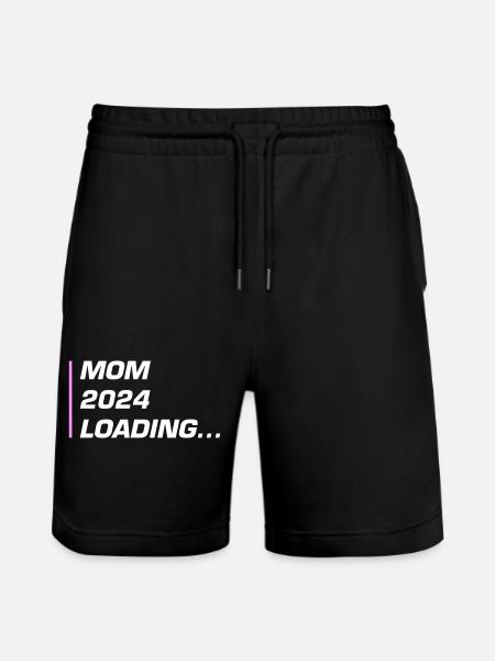 Mama 2024 Loading Mom - Stanley/Stella Trainer Unisex Organic Jogging Shorts - black