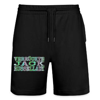 hundeliebhaber terrier bluthund geschenk hund - Stanley/Stella Unisex Bio Joggingshorts Trainer  - Schwarz - Vorne - Nik (191cm) & Marisol (170cm)