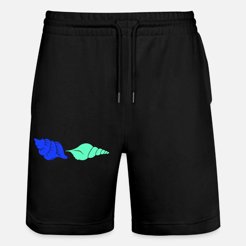 muscheln - Stanley/Stella Unisex Bio Joggingshorts Trainer  - Schwarz