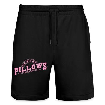 Cowboy Pillows Southern Girl Texas Lady Funny - Stanley/Stella Unisex Bio Joggingshorts Trainer  - Schwarz - Vorne - Nik (191cm) & Marisol (170cm)