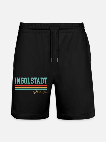 Ingolstadt Bayern - Stanley/Stella Unisex Bio Joggingshorts Trainer - Schwarz