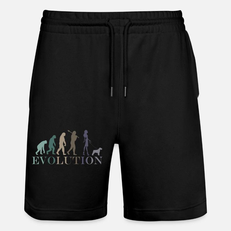 Schnauzer Evolution Frau - Stanley/Stella Unisex Bio Joggingshorts Trainer  - Schwarz