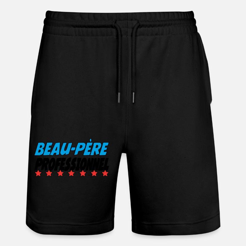 Beau-Père PROFESSIONNEL - Short de jogging bio TRAINER Stanley/Stella unisexe - noir