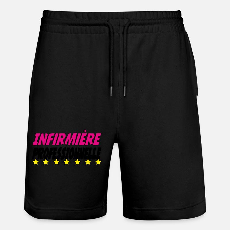 Infirmière PROFESSIONNELLE - Short de jogging bio TRAINER Stanley/Stella unisexe - noir