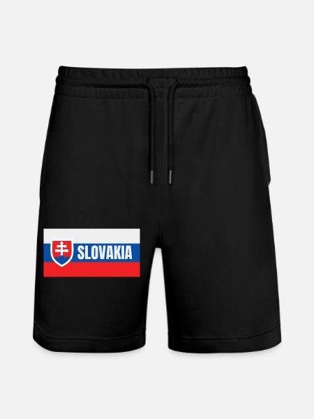 Drapeau slovaque - Short de jogging bio TRAINER Stanley/Stella unisexe - noir