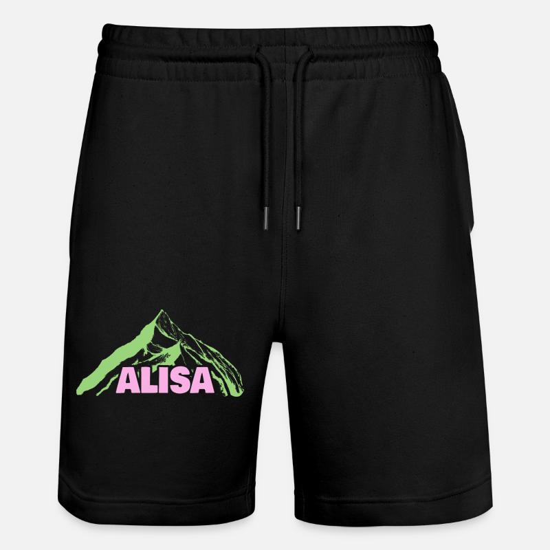 Vuorikiipeily Alisa - Stanley/Stella Trainer unisex luomu-collegeshortsit - musta