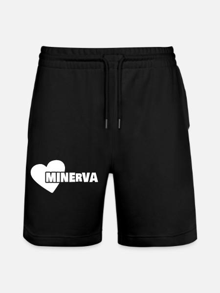 Minerva comme prénom - Short de jogging bio TRAINER Stanley/Stella unisexe - noir