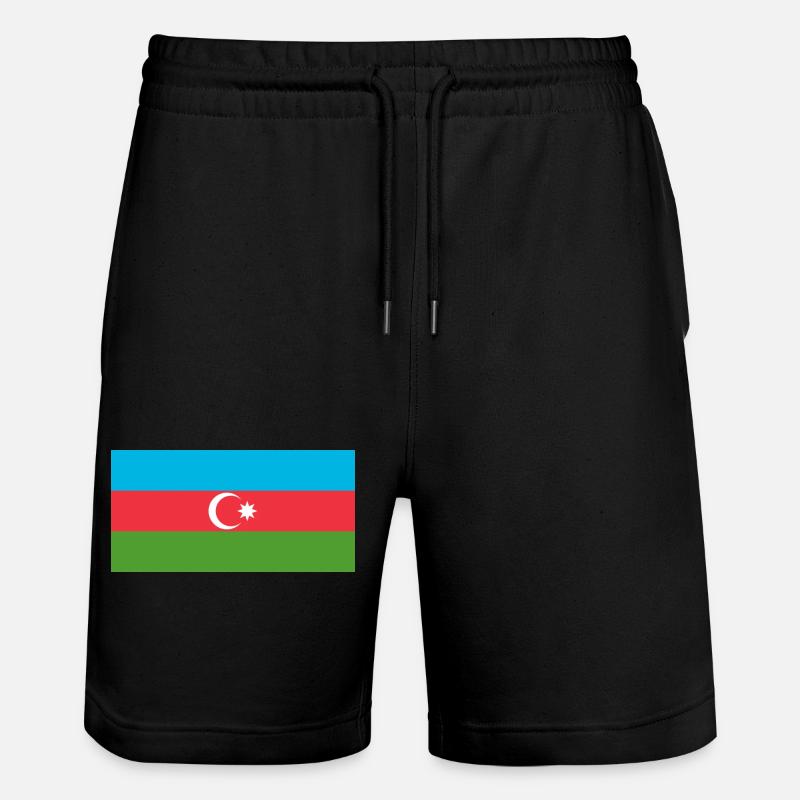 Aserbaidschan - Stanley/Stella Unisex Bio Joggingshorts Trainer  - Schwarz