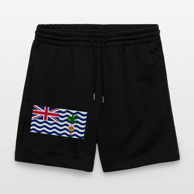 British Indian Ocean Territory Stanley/Stella Trainer Unisex Organic Jogging Shorts