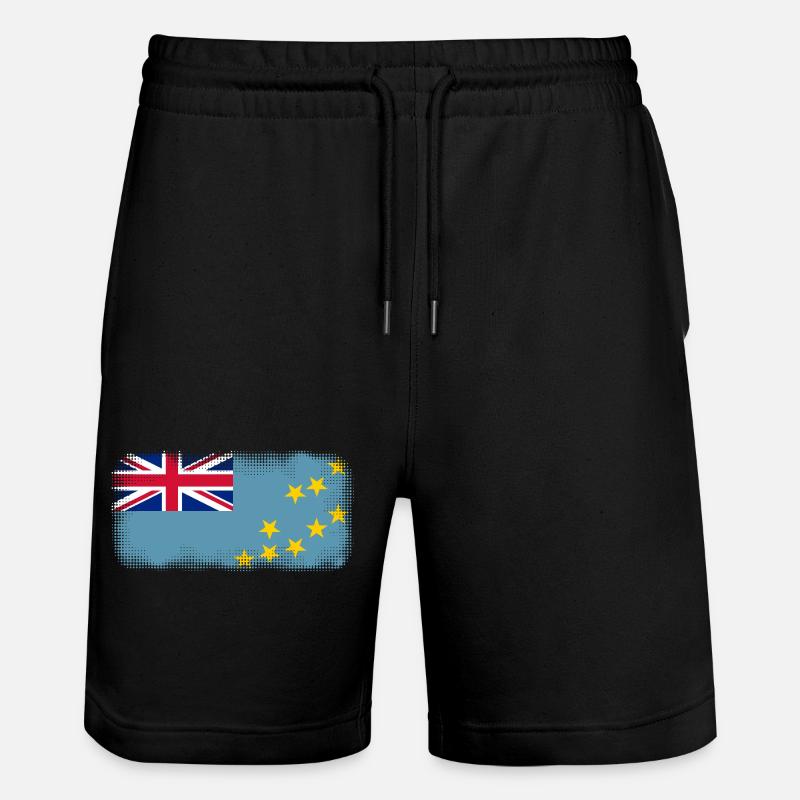 Tuvalu Tuvalu - Short de jogging bio TRAINER Stanley/Stella unisexe - noir