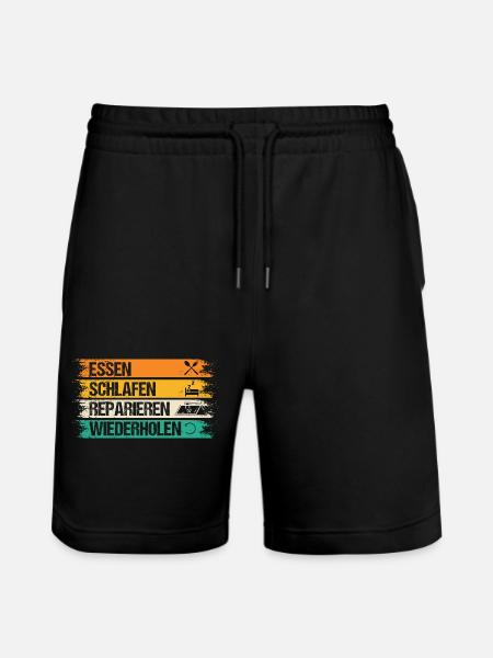 Master Roofer Roofer - Stanley/Stella Trainer Unisex Organic Jogging Shorts - black