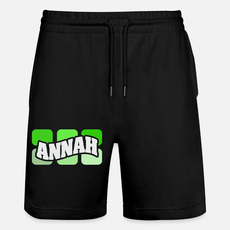 Nom Annah - Short de jogging bio TRAINER Stanley/Stella unisexe - noir