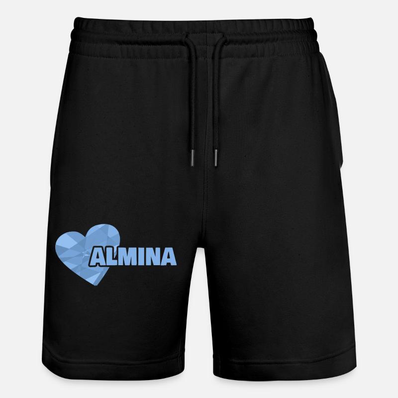 Almina - Stanley/Stella Unisex Bio Joggingshorts Trainer  - Schwarz