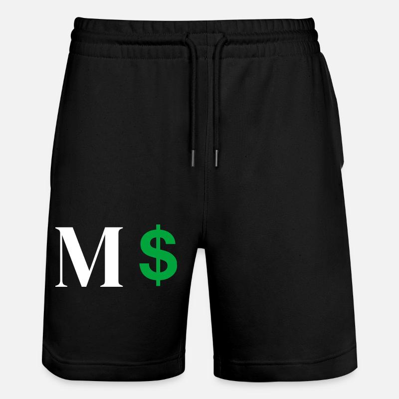 Lettre m dollar - Short de jogging bio TRAINER Stanley/Stella unisexe - noir