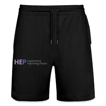 logo HEP - Stanley/Stella Unisex Bio Joggingshorts Trainer  - Schwarz - Vorne - Nik (191cm) & Marisol (170cm)