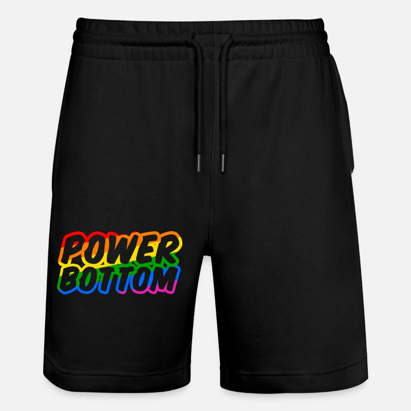 Power Bottom Shirt - Stanley/Stella Unisex Bio Joggingshorts Trainer  - Schwarz