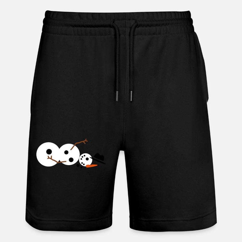 Schneemann - Stanley/Stella Unisex Bio Joggingshorts Trainer  - Schwarz