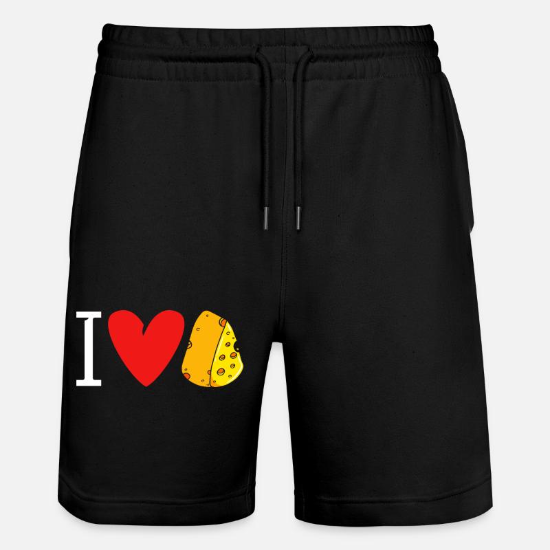 Fromage J’aime le fromage - Short de jogging bio TRAINER Stanley/Stella unisexe - noir