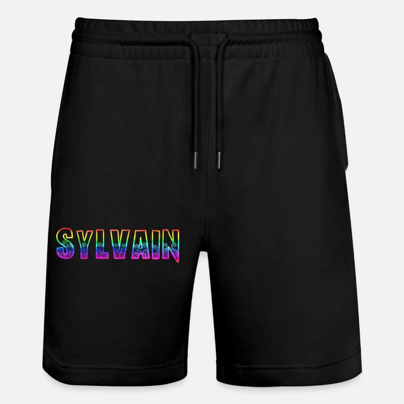 sylvain rs arc-en-ciel - Short de jogging bio TRAINER Stanley/Stella unisexe - noir