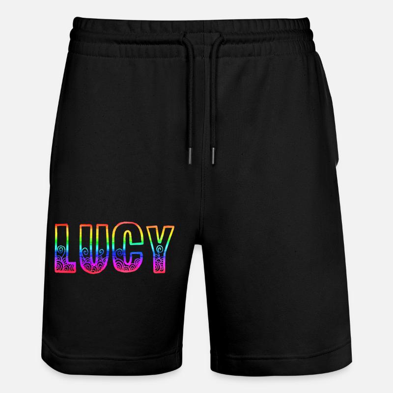 lucy rs regenbogen - Stanley/Stella Unisex Bio Joggingshorts Trainer  - Schwarz