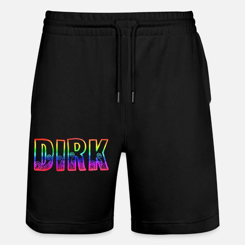 dirk rs rainbow - Stanley/Stella Trainer Unisex Organic Jogging Shorts - black