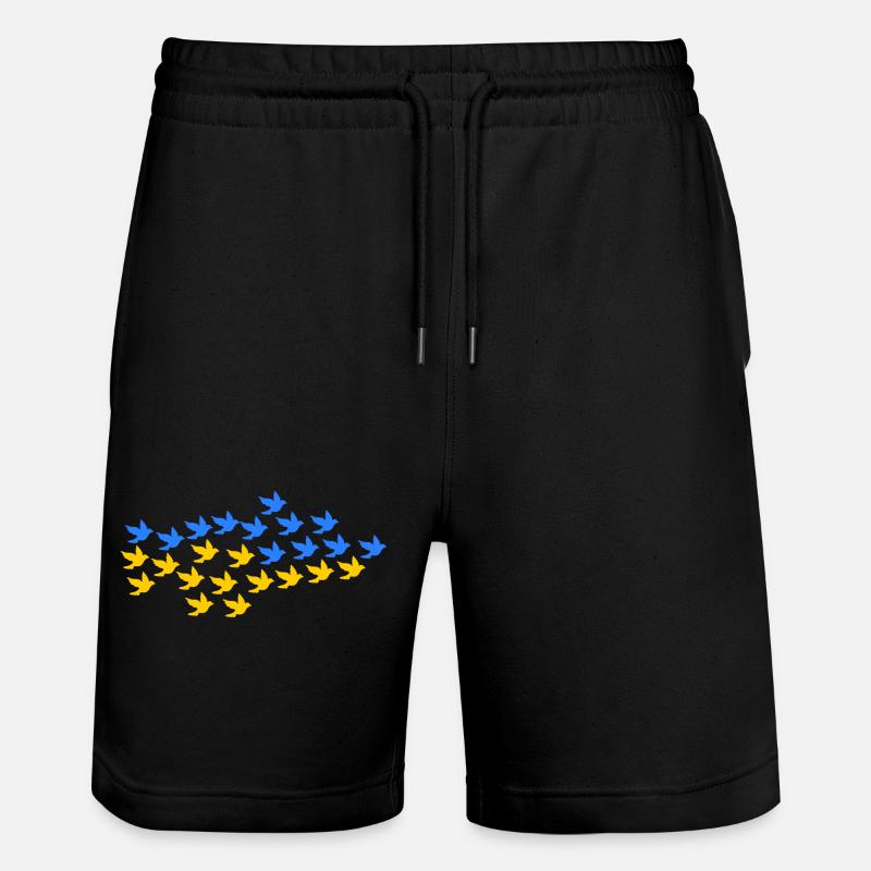 Ukraine - Short de jogging bio TRAINER Stanley/Stella unisexe - noir