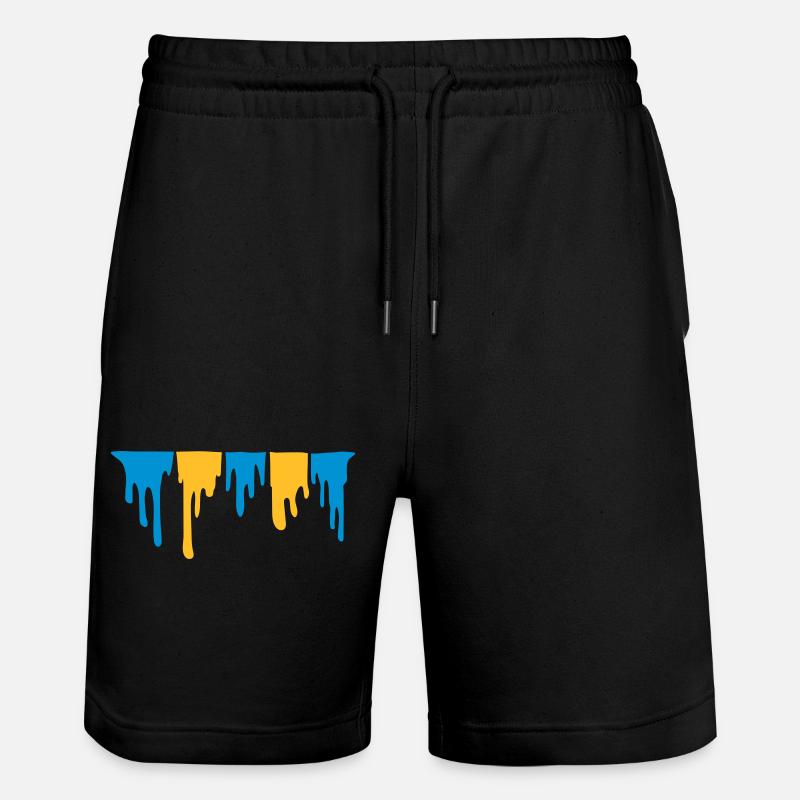 Tropfender klebriger Schleim - Stanley/Stella Unisex Bio Joggingshorts Trainer  - Schwarz
