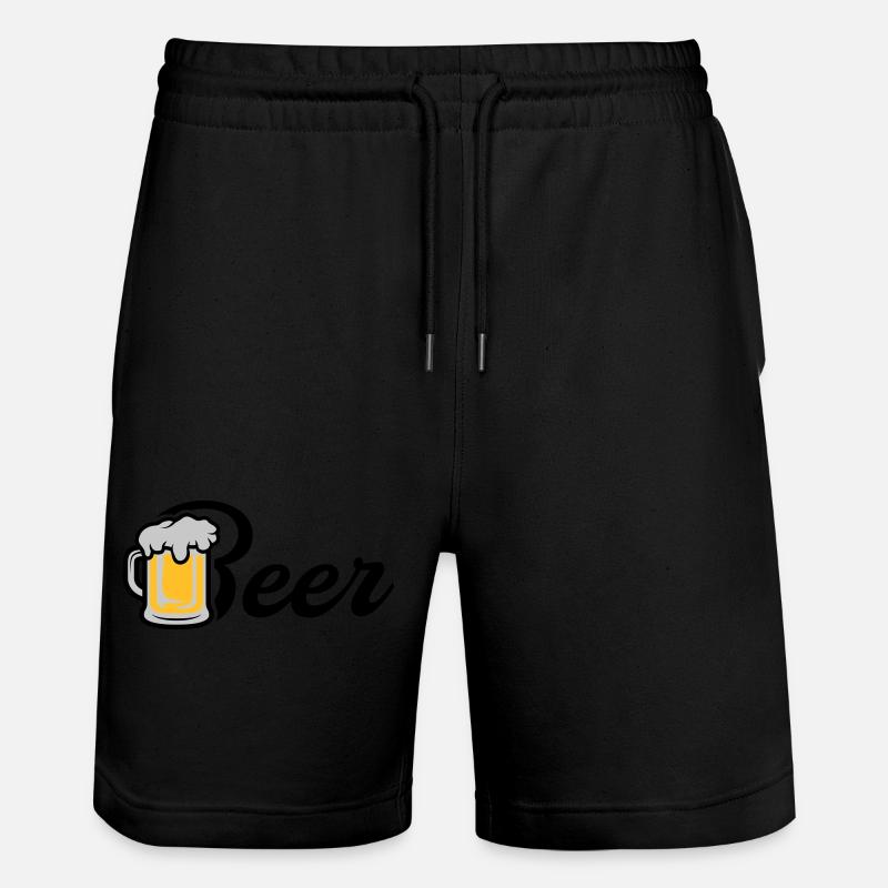 Beer Maßkrug - Stanley/Stella Unisex Bio Joggingshorts Trainer  - Schwarz