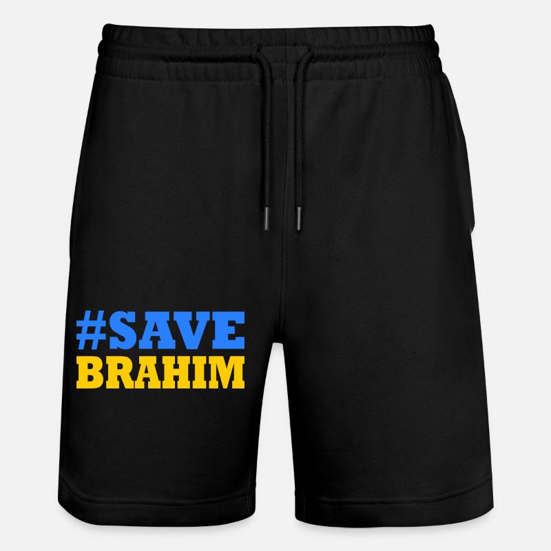Save brahim - Stanley/Stella Unisex Bio Joggingshorts Trainer  - Schwarz