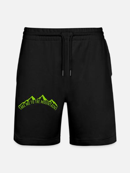 To the mountains quote - Stanley/Stella Trainer Unisex Organic Jogging Shorts - black