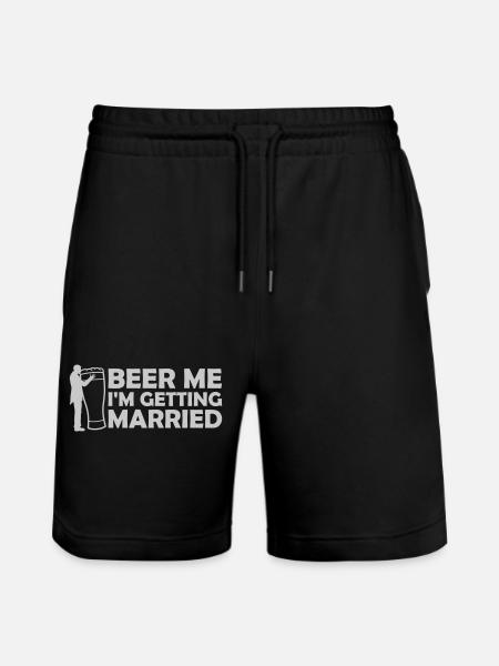 Beer Me Getting Married - Stanley/Stella Trainer Unisex Organic Jogging Shorts - black