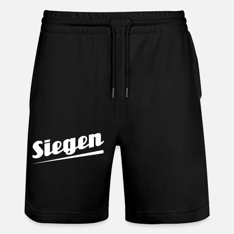 Siegen - Textdesign mit Stadtnamen - Stanley/Stella Unisex Bio Joggingshorts Trainer  - Schwarz