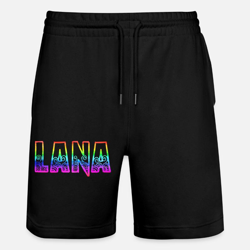 lana rs arc-en-ciel - Short de jogging bio TRAINER Stanley/Stella unisexe - noir