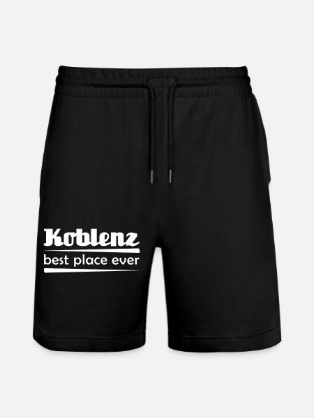 Koblenz - Stadt best place ever - Stanley/Stella Unisex Bio Joggingshorts Trainer - Schwarz