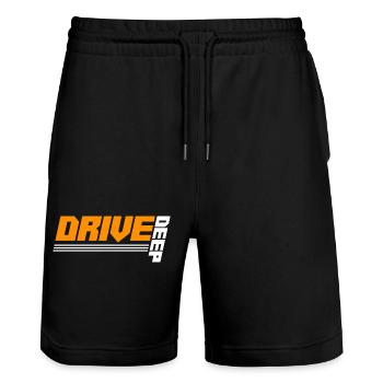 Lowered Tuning Car - Stanley/Stella Trainer Unisex Organic Jogging Shorts - black - Front - Nik (191cm) & Marisol (170cm)
